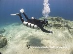 Technical diver on the zenobia in cyprus